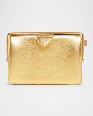 Carrington Deerskin Box Clutch Bag