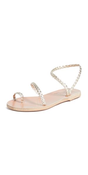 Ancient Greek Sandals Eleftheria Sandals Platinum 37