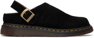 Dr. Martens Black Isham Desert Oasis Suede Mules