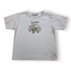 Bonpoint - Seconde Main - T-shirt enfant beige - 3 ans - Taille 3A - Beige
