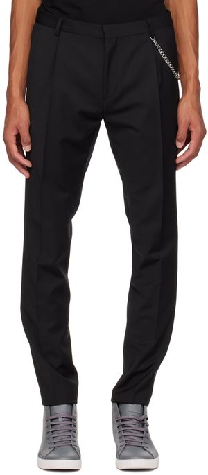 Hugo Black Slim-Fit Trousers