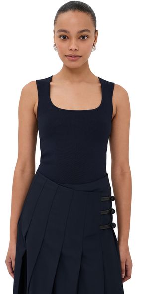 Róhe Bustier Shaped Knitted Top Navy 38