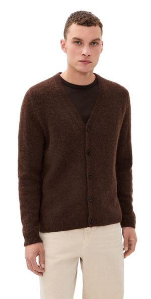 Knickerbocker Amos Alpaca Cardigan Brown XL