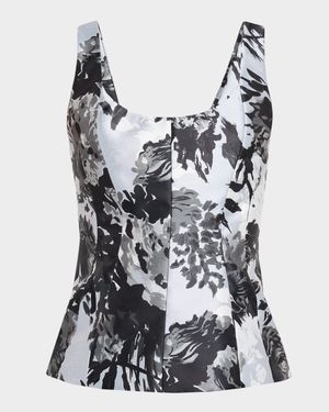 Corset Seamed Tank Top