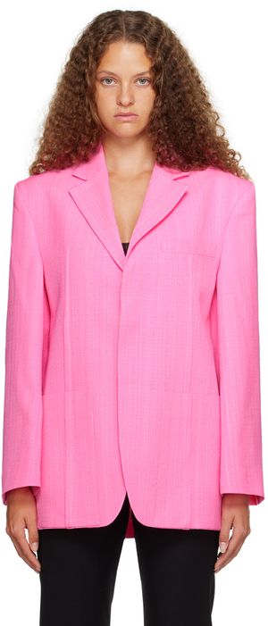 JACQUEMUS Veston rose - Le chouchou