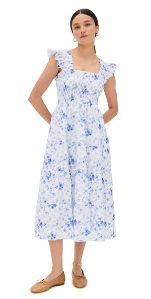 Hill House Home The Ellie Nap Dress Sweet Peas/Blue XXXXL