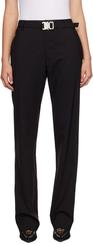 1017 ALYX 9SM Pantalon noir à boucle rapide