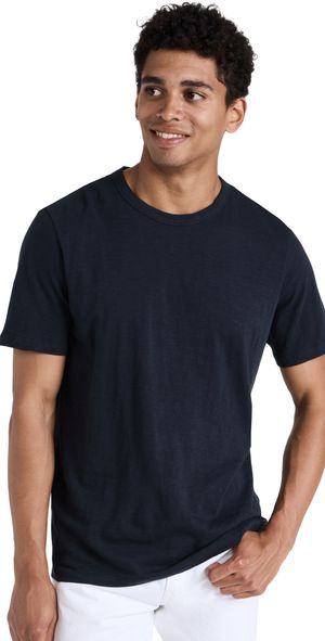 Theory Essential Cosmos Slub Cotton Tee Eclipse S