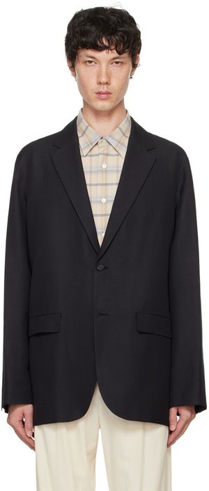 ATON Veston façon tailleur noir