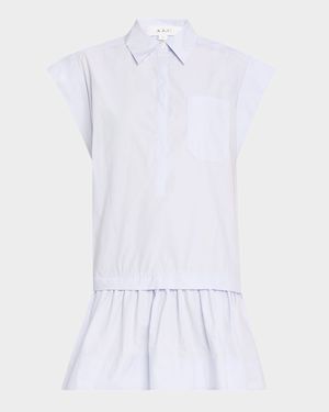 Brock Drop-Waist Shirtdress