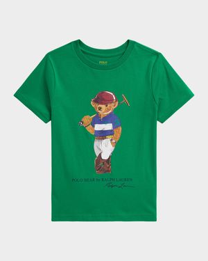 Boy's Polo Bear Cotton Jersey T-Shirt, Size 2-7