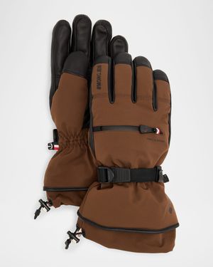 Men's Padded Contrast Ski Gloves