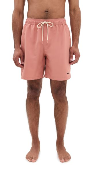 Barbour Barbour Staple Logo Swim Shorts 7 Pink Clay S