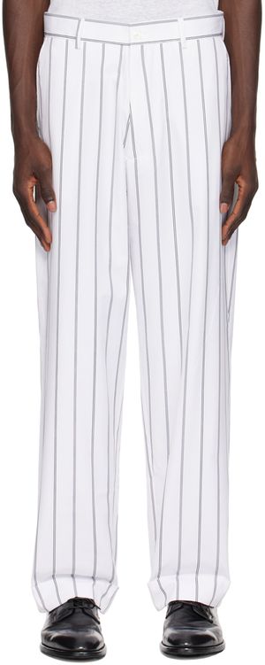 Officine Générale White Grant Trousers