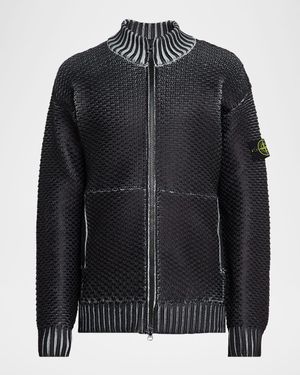 Men's Zipper Cardigan Sweater with Pockets