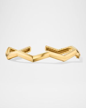Zig Zag Stax Bracelet in 18K Gold, 5mm