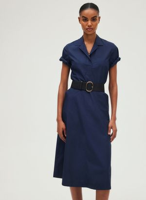 Pablo - Robe longue en coton - Taille 44 - Bleu