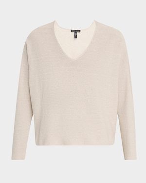Organic Linen-Cotton Knit Sweater