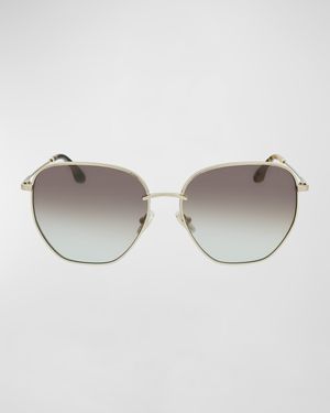 Geometric Square Metal Sunglasses