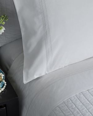 Bella White King 300TC Sheet Set