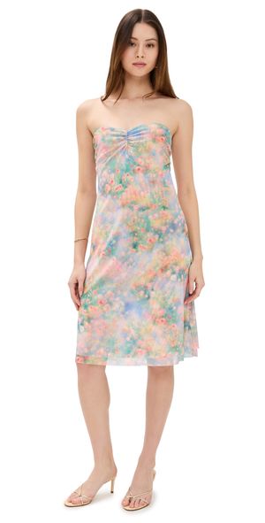 AFRM Lucile Dress Fog Field S