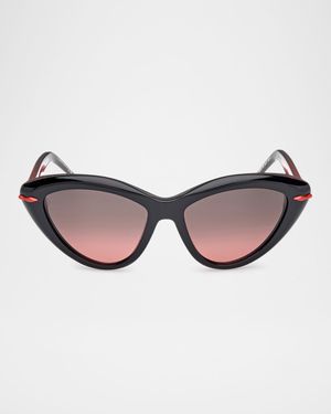 Acetate Cat-Eye Sunglasses