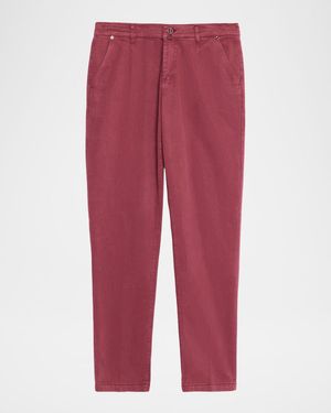 Men's Straight Fit Flat-Front Pants