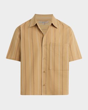 Men's Rex Striped Button-Down Shirt