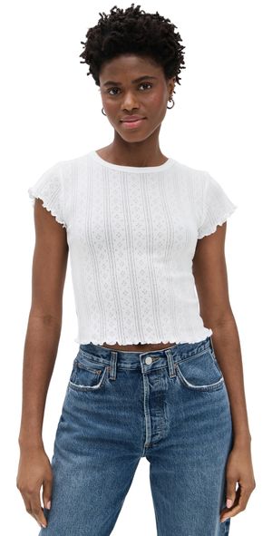 DAZE Lily Tee White Hot XS