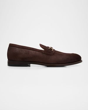Men's Oiled Suede Bit Loafers