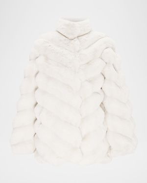 Chinchilla Faux Fur Jacket