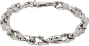 Emanuele Bicocchi Bracelet-chainette martelé argenté