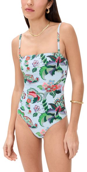 Hill House Home Giana One Piece Light Blue Jungle Floral L