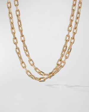 Madison Bold Chain Link Necklace in 18K Gold, 6mm, 36"L