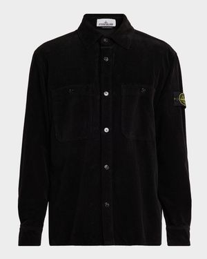 Men's Corduroy Long Sleeve Overshirt