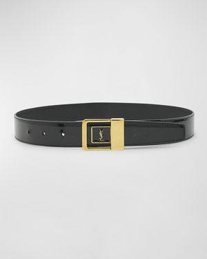 YSL Patent Leather Belt