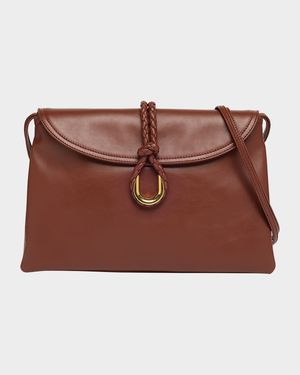 Liberta Medium Flap Leather Crossbody Bag