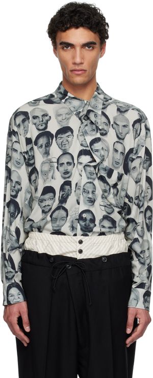 Magliano Black & White Finalists Twisted Shirt