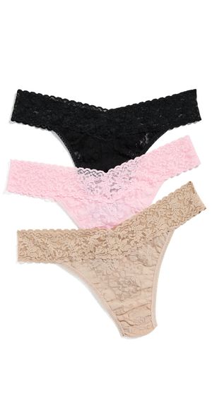 Hanky Panky Signature Lace Original Rise 3 Pack Bcbl One Size