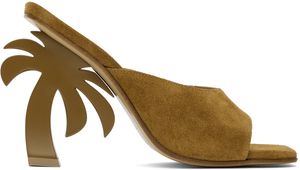 Palm Angels Brown Palm Mules