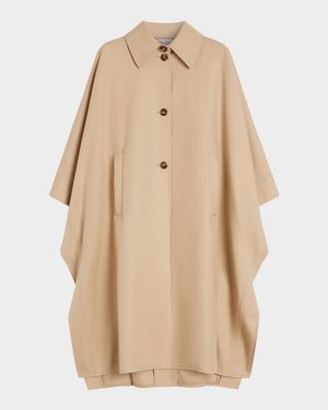Pedale Water-Repellent Cotton Cape