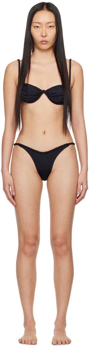 Isa Boulder SSENSE Exclusive Black & Brown Full Chain Bikini