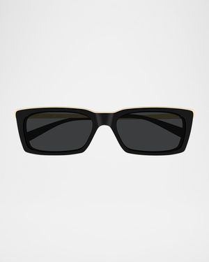 Unisex SL 766 Acetate Rectangle Sunglasses