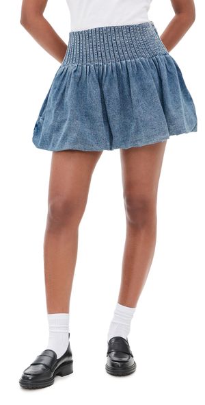 Sea Oli Denim Bubble Skirt Blue 00