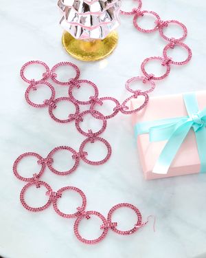 Crystal Circle Christmas Garland, 36"