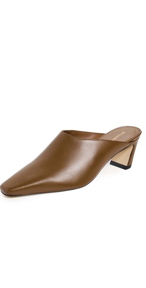 Stuart Weitzman Stassi 50 Mules Toasted Almond 6.5