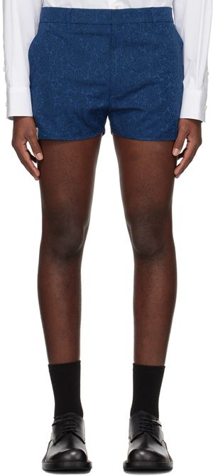 ADER error Blue Floral Shorts