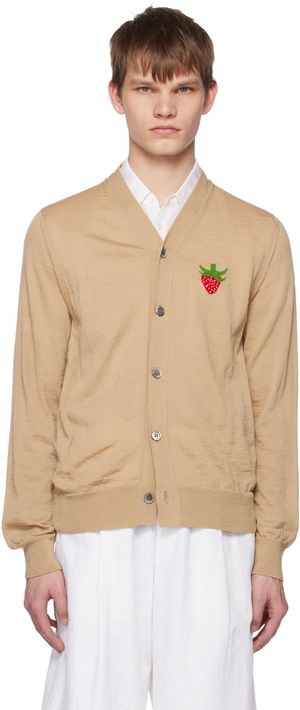 Comme des Garçons Shirt Beige Brett Westfall Edition Cardigan