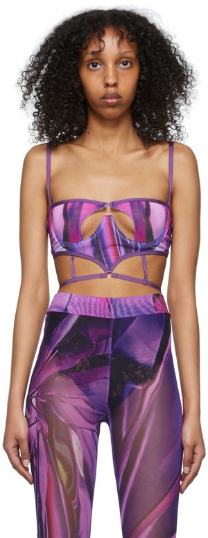 DIDU Pink Polyester Bra