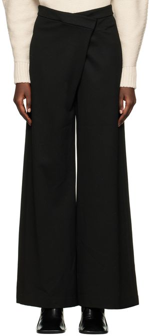 Rosetta Getty Pantalon noir à pli